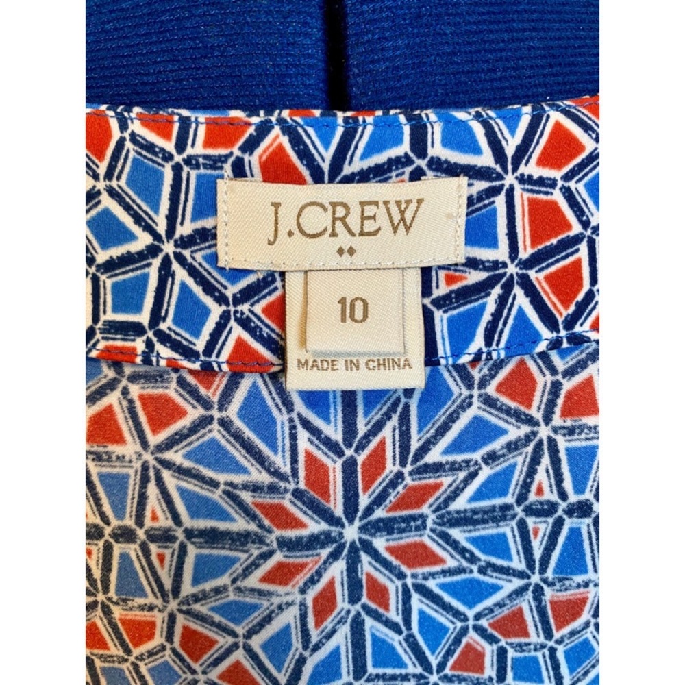 J. Crew Sleeveless Pattern Blouse - Picture 5 of 7